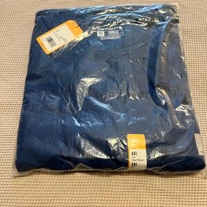 Carhartt Royal Blue Short Sleeve Shirt - Mens 4XLT Loose Fit - NWT/Sealed